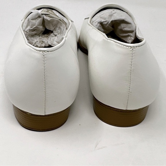 Naturalizer White Leather Tassel Loafers Size 9W - Picture 5 of 11